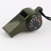 Survival Gear Whistle Compass
