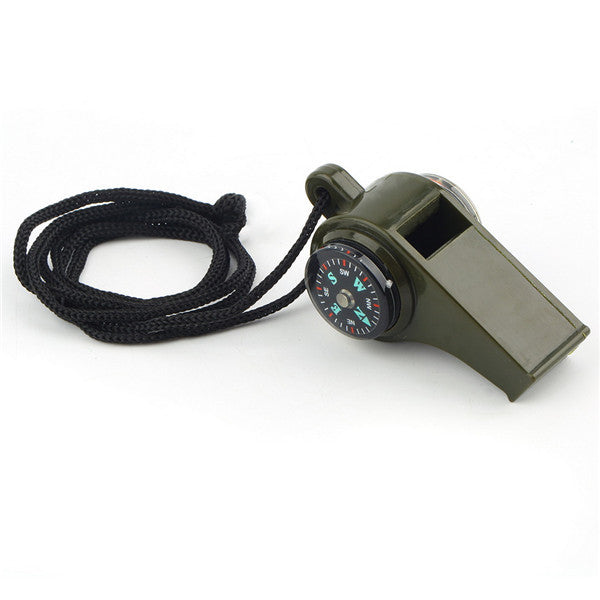 Survival Gear Whistle Compass