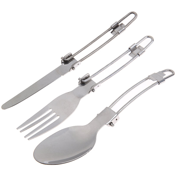 Folding Fork and Spoon Tab with Bag