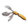 4 in 1 Folding Spoon Fork Knife&Bottle Opener