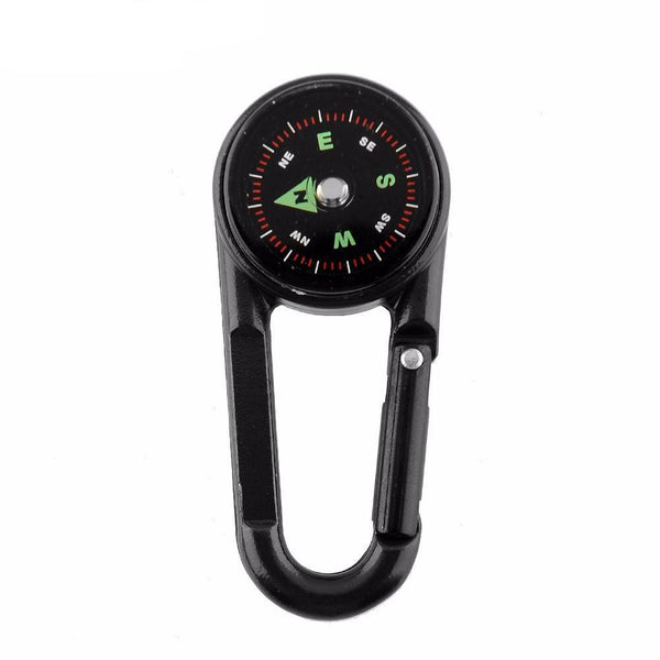 Compass Thermometer Keychain