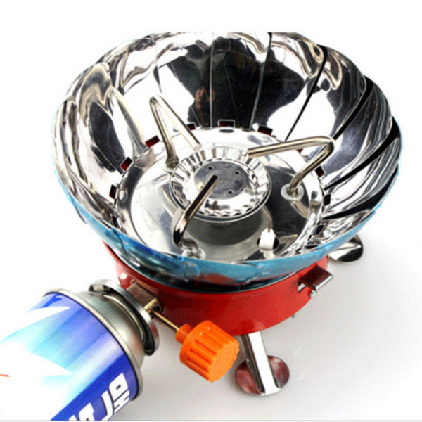 Outdoor Windproof Gas Stove Camping Steel