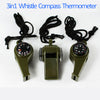 Survival Gear Whistle Compass